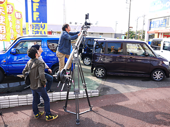 テレ玉CM撮影風景